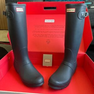 Navy Hunter Boots